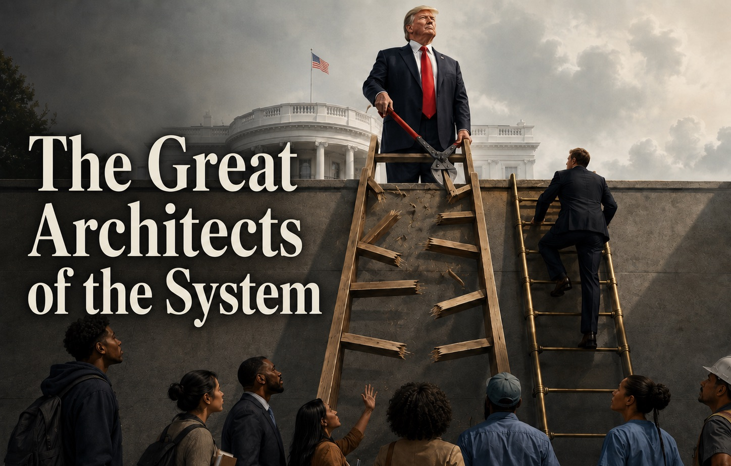 The Polichinelle Post: Symbolizes how minority access to education, voting, civil rights, and influence is being blocked by Trump Administration before it can become lasting power.