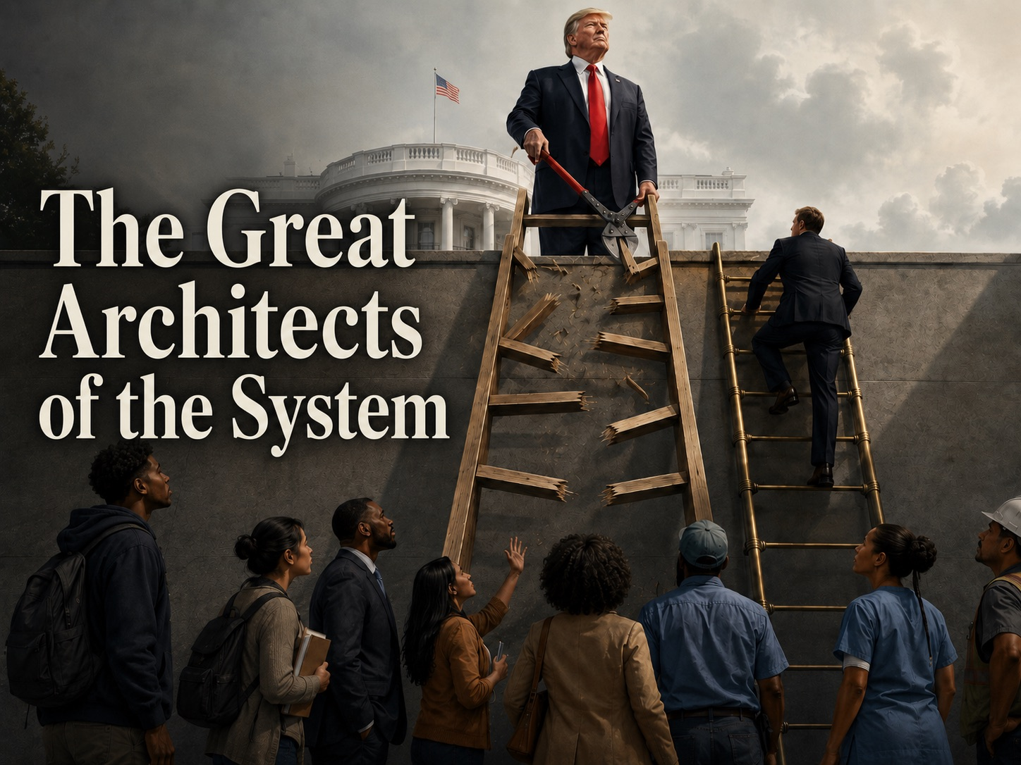 The Polichinelle Post: Symbolizes how minority access to education, voting, civil rights, and influence is being blocked by Trump Administration before it can become lasting power.